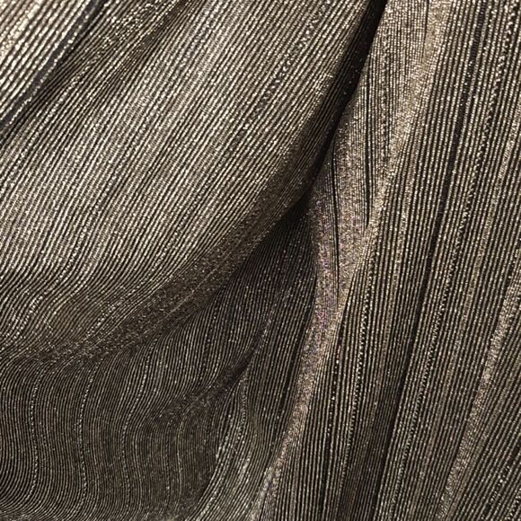 Alfred Dunner Gold and Black Button Down Shirt - Picture 5 of 11